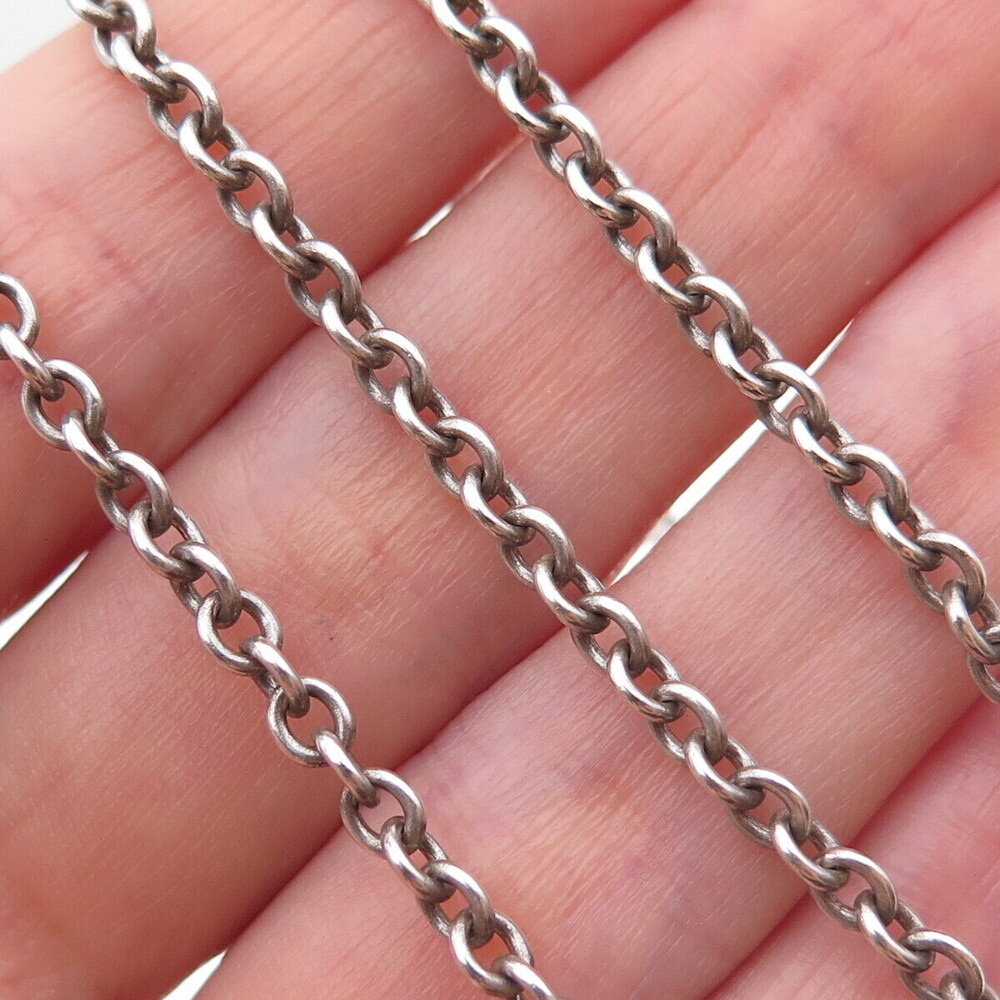 James Avery 925 Sterling Silver Vintage Rolo Chain Necklace 24"